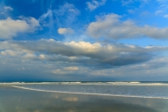 Beach;Blue;Calm;Cloud;Cloud-Formation;Clouds;Coast;Coastline;Concepts;Florida;He